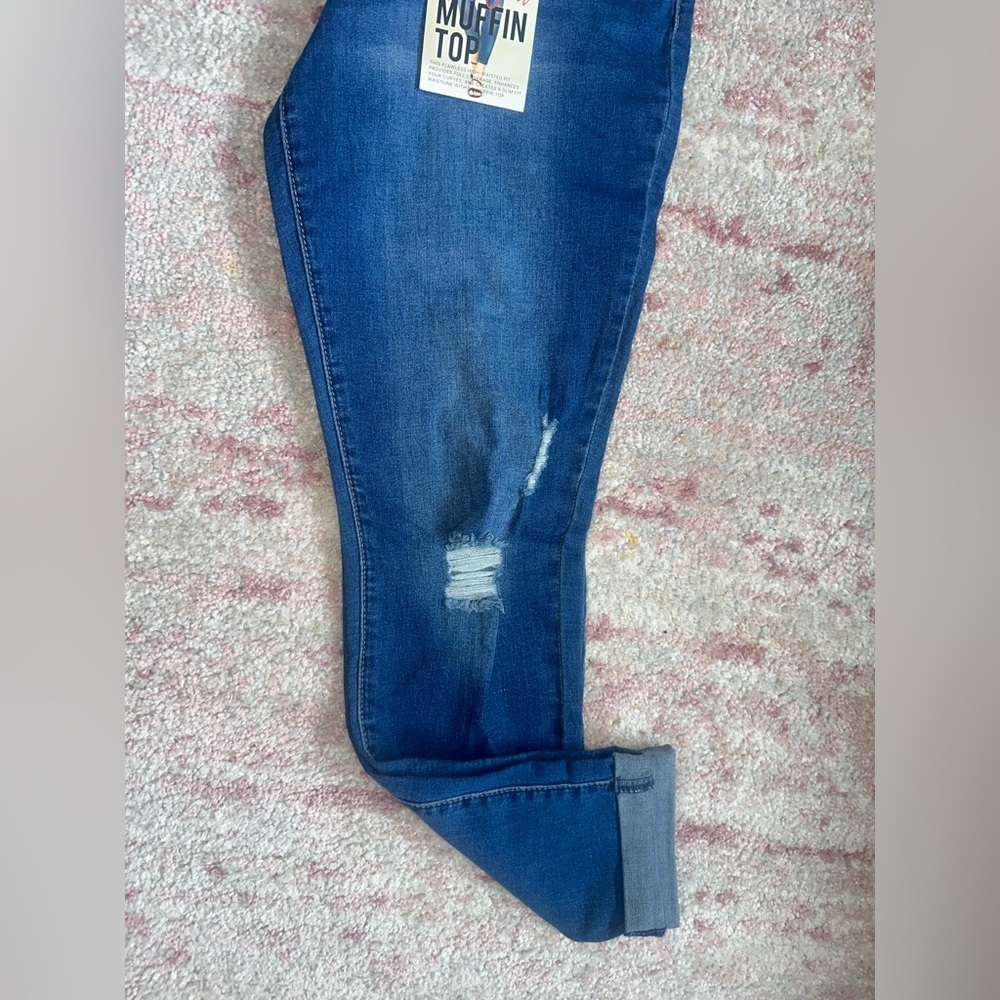 Royalty For Me Distressed Blue Skinny Jeans - Picture 9 of 10